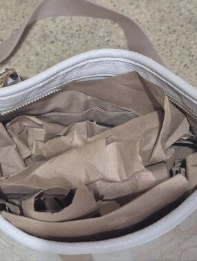 Coach Neutral Signature Canvas Crossbody in Beige and Cream